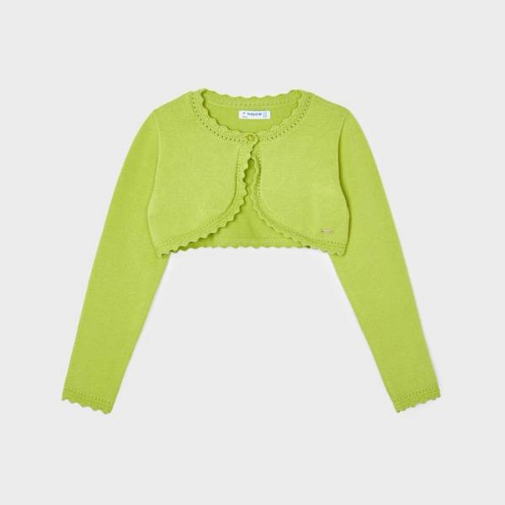 Size 4 Girls Mayoral Lime Green Kids Bolero